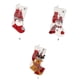 thumbnail image 5 of Kearding Bolsas de Navidad de dibujos animados en 3D, embalaje de regalo, calcetines de alce de muñeco de nieve, bolsa de Goodie de lana, colgante, Muñeco de nieve, 5 of 6