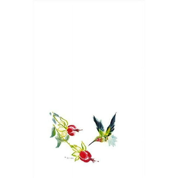 Betsy Drake  Hummingbird Multicolor Microfiber Kitchen Towel