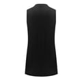 thumbnail image 5 of Robes pour Femmes 2024 Été Ample Décontracté Couleur Unie Col en V Sans Manches Robe d'Été Débardeur 50 % de Réduction!, 5 of 5