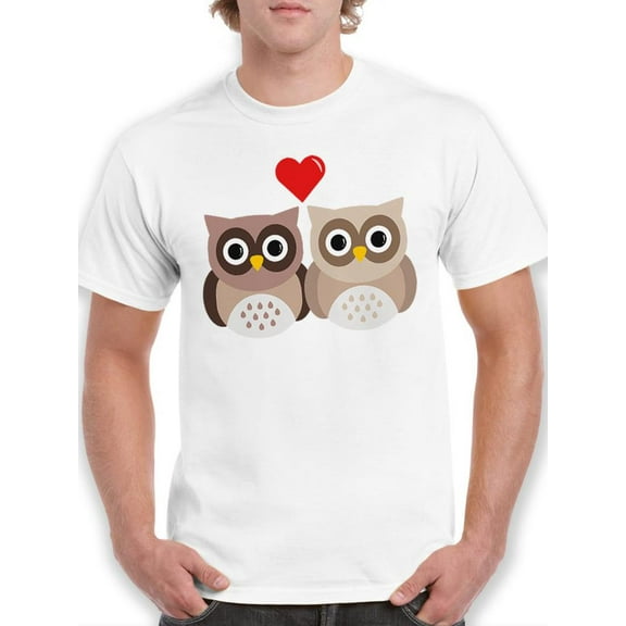 Cute Owls In Love.
T-Shirt Men -SPIdeals Designs, Male Medium