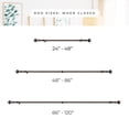 thumbnail image 4 of CHICOLOGY CURTAIN ROD DAVIDE BRONZE 3/4-INCH 66 to 120 inches, 4 of 7