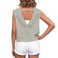 thumbnail image 6 of Favoffer Womens Yoga Crop Tops Open Back Sleeveless Loose Fit Athletic Casual Blouses Tops for Gym Fitness Running Training, 6 of 7