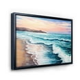 thumbnail image 3 of Designart 'Sunrise Glow On The Ocean Waves III' Nautical & Coastal Framed Canvas Wall Art Print, 3 of 5