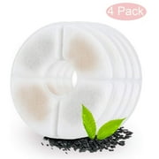 YouLoveIt Pet Fountain Filter Set, 4-pack Replacement Cat Water Fountain Filters for Automatic Pet Fountain Cat Water Fountain, Square or Round