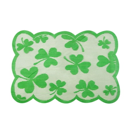 

Pkeoh Home Decor Fall Decorations for Home Irish Day Shamrock Table Flag St. Patrick S Day Decorated with Placemat