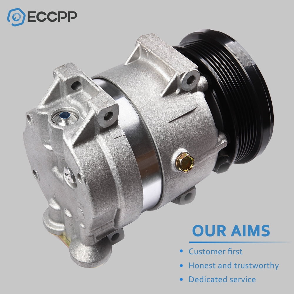ECCPP AC Compressor with Clutch CO 11027C fit for 2004-2008 Ch-evrolet Aveo Aveo5 1.6L 2004-2008 P-ontiac Wave Wave5 1.6L