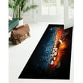 thumbnail image 5 of Saxophone Rug, Fire and Water Rugs, Jazz Rugs, Jazz Music Rug, Music Rug, Corridor Rug, Wall Hanging Rug, Living Room Rug, Bridesmaid Gift, 3.3'x9.2' - 100x280 cm, 5 of 5