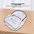 thumbnail image 3 of Transparent Heavy Duty Backpacks, Tear  Time Saving Clear PVC Backpack Large Capacity Well Constructed Comfortable Waterproof  For Unisex, 3 of 8