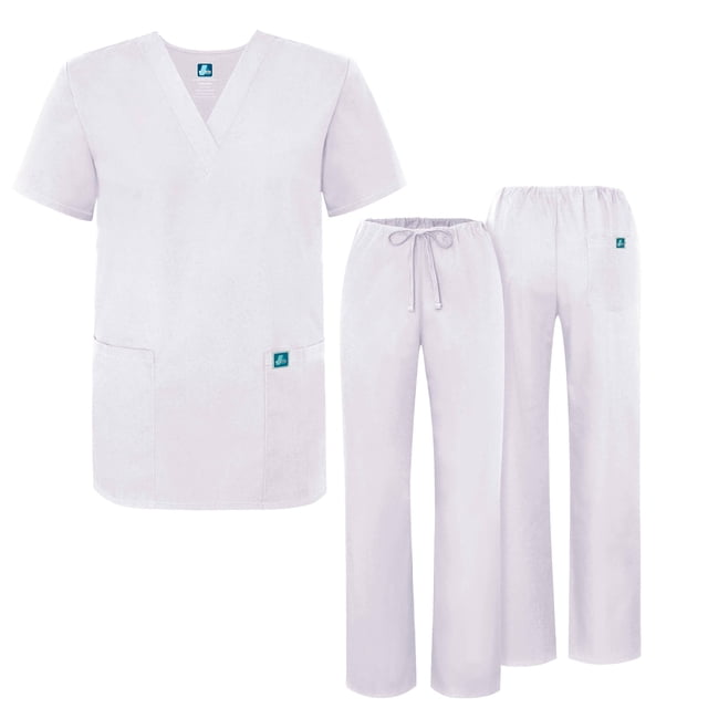 Adar Mens Medical Scrubs Set Medical Uniforms - Roomy Fit (30 Colors)