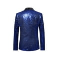 thumbnail image 2 of Caoirhny Men's Shiny Sequin Blazer, One Button Tuxedo Suit Jacket for Party, Wedding, Banquet, Prom, 2 of 7