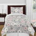 thumbnail image 1 of Sweet Jojo Designs Ensemble de Douillette Simple 4 Pcs à Motif Floral Aquarelle, 1 of 4