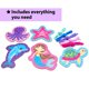 thumbnail image 2 of Kit de tarjetas con cordones KRAFUN, diseño de sirena para principiantes, para niños de más de 3 años, 2 of 7