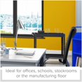 thumbnail image 3 of Hirsh 3 Shelf RTA Metal Utility Cart 30" D x 16" W x 32" H in Black, 3 of 9
