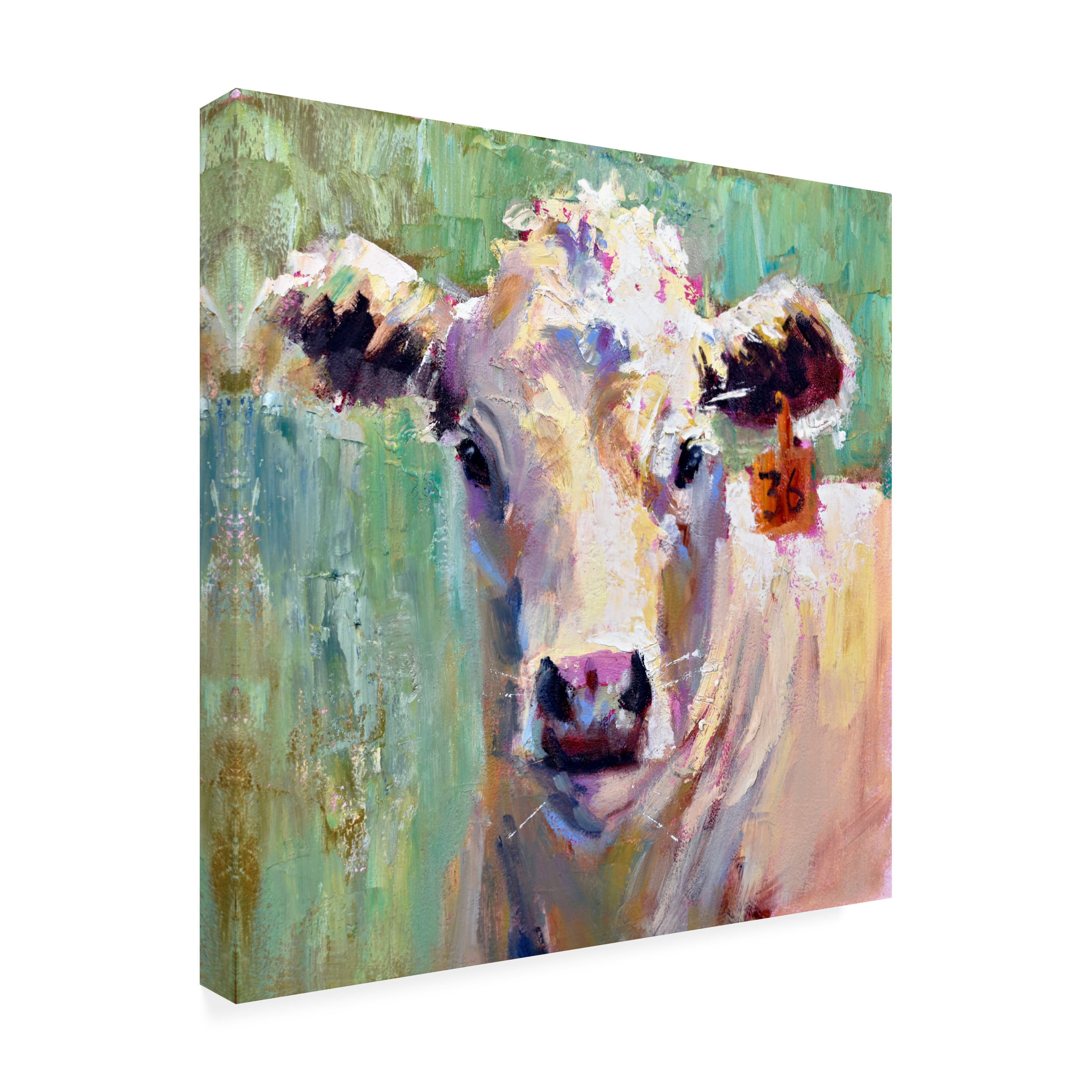 Jennifer Stottle Taylor '36 Cow' Canvas Art