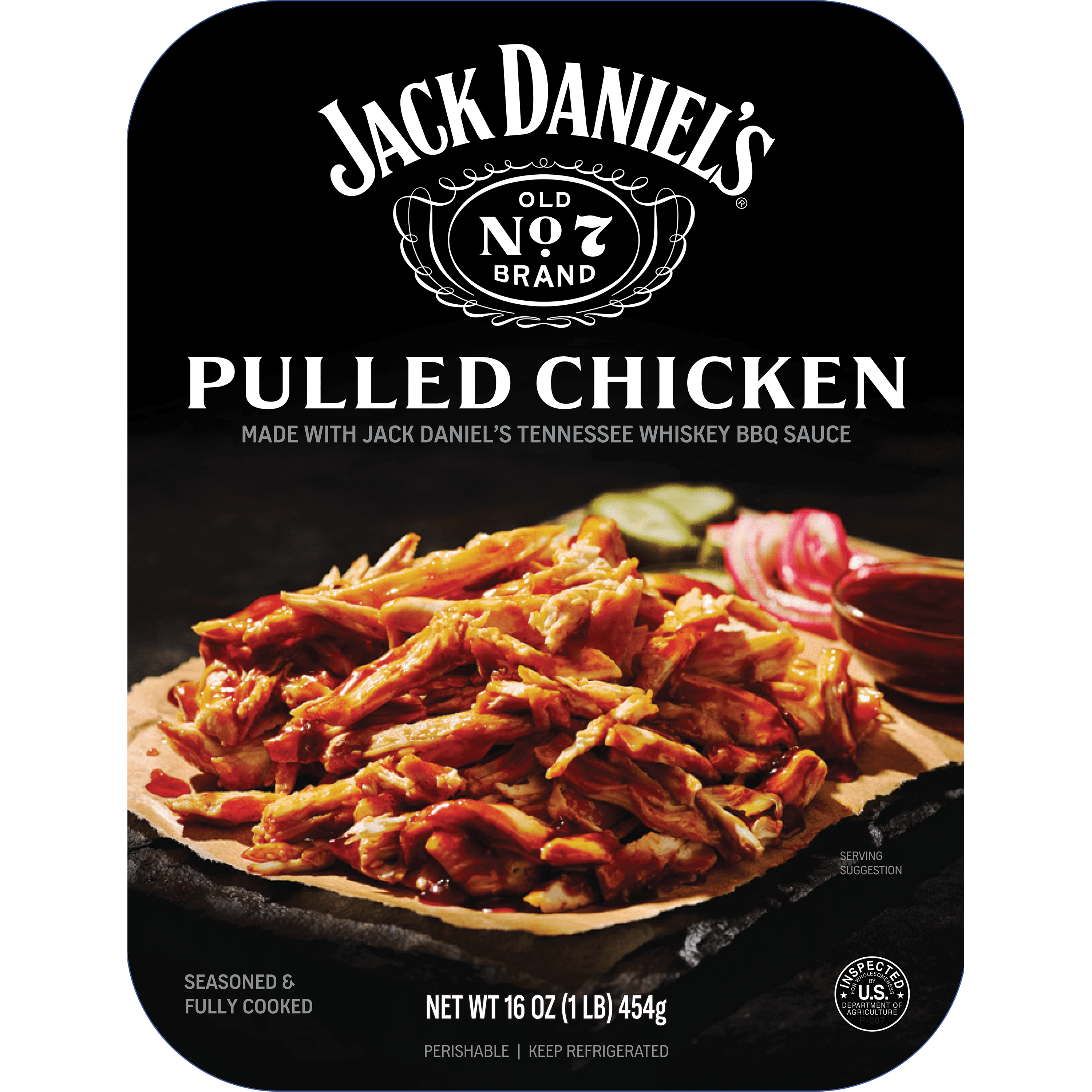 Jack Daniel’s Seasoned Pulled Chicken, Refrigerated Entree, 16 oz