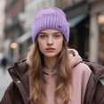 thumbnail image 5 of Aloohaidyvio Winter Hats for Women Fleece Lined Beanie Knit Chunky Womens Snow Cap, 5 of 6