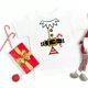 thumbnail image 1 of Camiseta con estampado de cinturón de Papá Noel para niños, camiseta para fiesta de Navidad, ropa de Navidad para niñas y niños, ropa, regalos para niños pequeños, 1 of 4