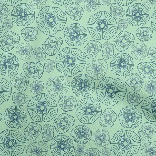 oneOone Georgette Viscose Light Mint Green Fabric Abstracts Craft Projects Decor Fabric Printed By The Yard 42 Inch Wide