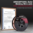 thumbnail image 3 of Alambre de soldadura Mig ARCCAPTAIN ER70S-6 0.030 4.5 kg/10 libras, 3 of 8