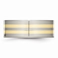 thumbnail image 3 of Titanium 14k Yellow Inlay Flat 8mm Polished Band, 3 of 4