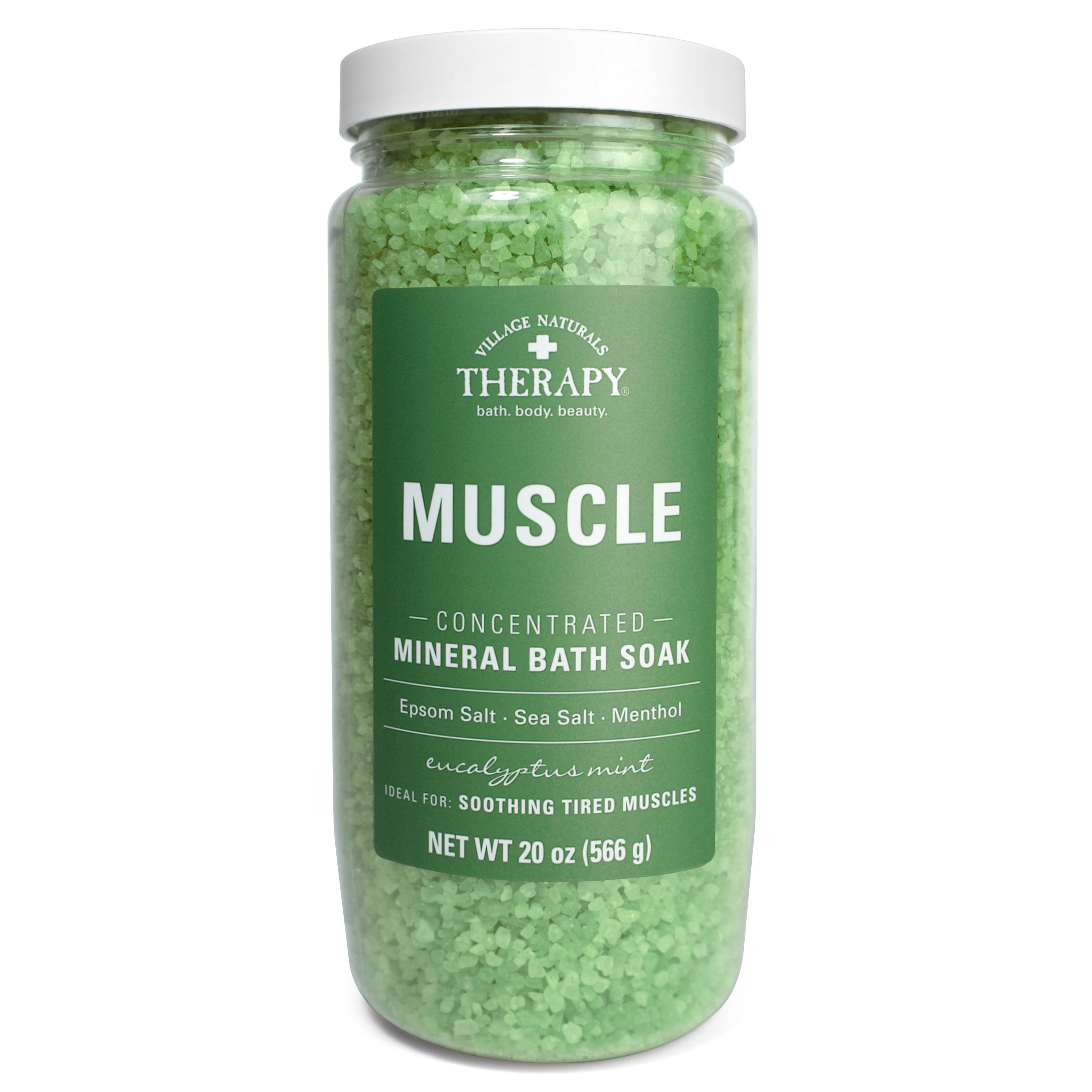 Village Naturals Therapy Aches & Pains Muscle Relief Mineral Bath Soak, 20 oz