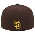 thumbnail image 4 of Men's New Era Brown San Diego Padres Ransom 59FIFTY Fitted Hat, 4 of 5