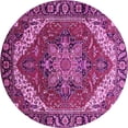 thumbnail image 1 of Ahgly Company Indoor Round Persian Pink Traditional Area Rugs, 8' Round, 1 of 4