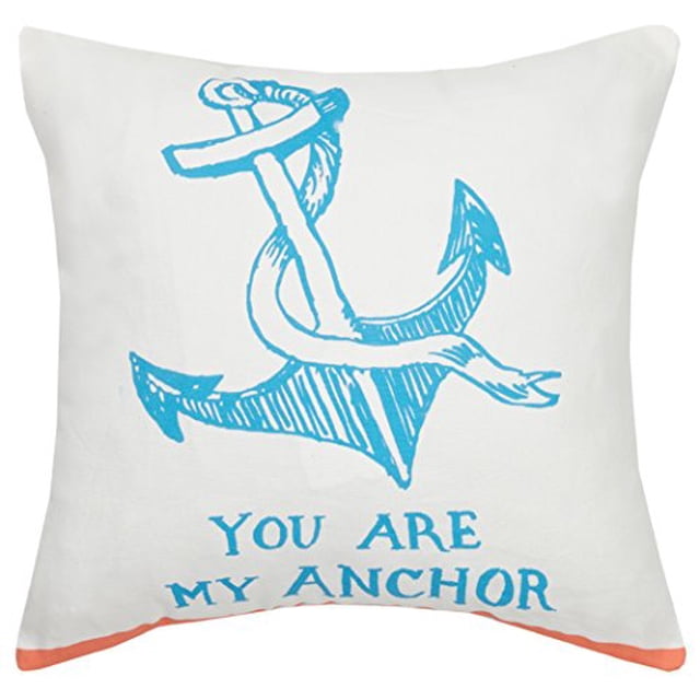 Makers Collective Coussin Réversible Tu Es Mon Ancre, 16x16