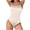 Beige, variant on Lovskoo One Piece Swimsuit Women 2024 Sleeveless Sport High Cut Bathing Suits White