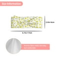 thumbnail image 3 of Daiia Yellow Lemon Leaves Printed Handmade Baby Headbands Soft Stretchy Hair Bands with Bows for Newborn Infant Baby Toddler Girls, 3 of 5