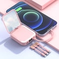 thumbnail image 4 of HOMBOTI Portable Charger Clearance 5000mAh Power Bank with Cables and Cosmetic Mirror Compatible for iPhone & Android Cell Phone, 4 of 7