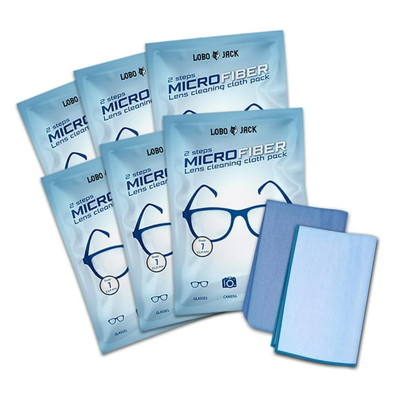 Paquete de 12 paños de limpieza de microfibra para anteojos y pantallas