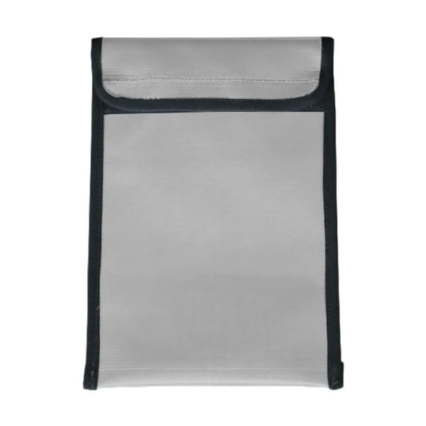 Bolsa ignífuga para documentos, resistente al fuego, práctica para oficina, protección impermeable 18 cm x 28 cm