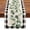 no196, variant on Spring Eucalyptus Leaves Greenery Table Runner, Black White Buffalo