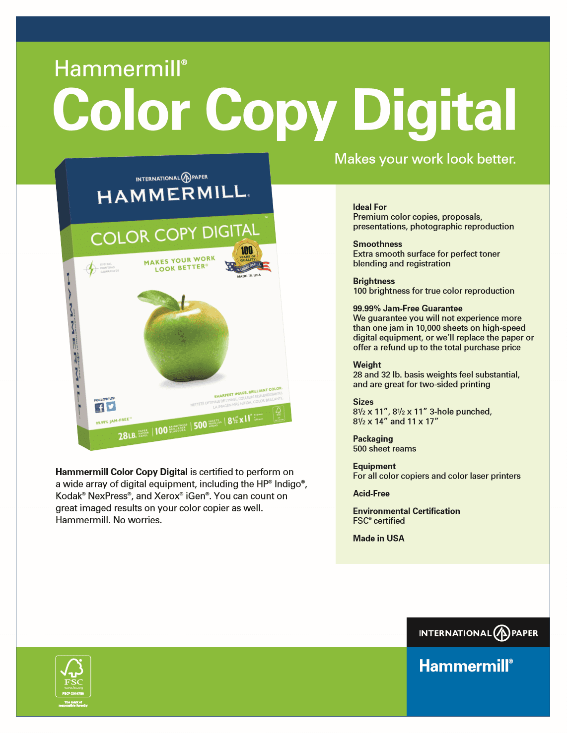 Color Copy Paper
