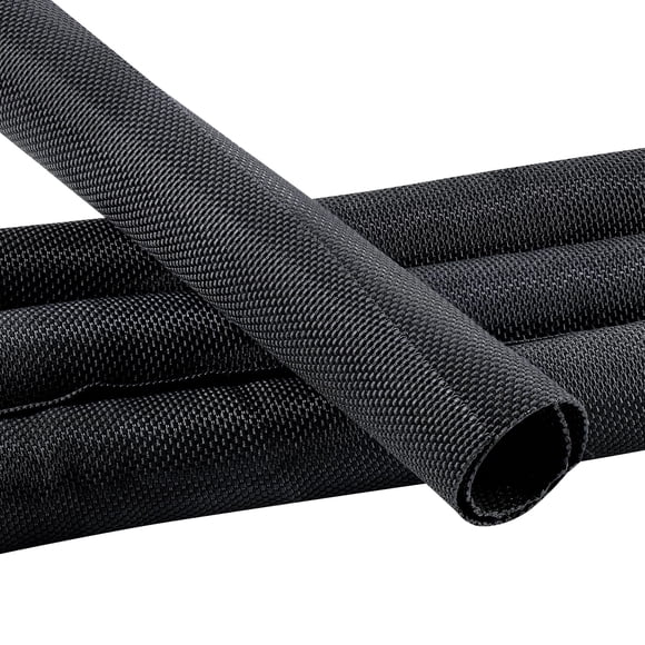 Funda de cable trenzada dividida Sunnarepoon de Wire Loom, 19 mm, 2,4 m