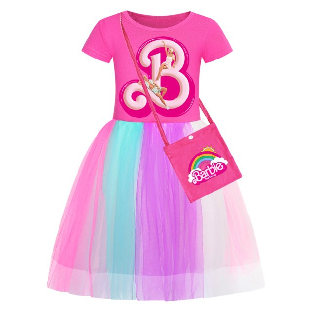 Barbie Girl Dress, Rainbow Lace Dress