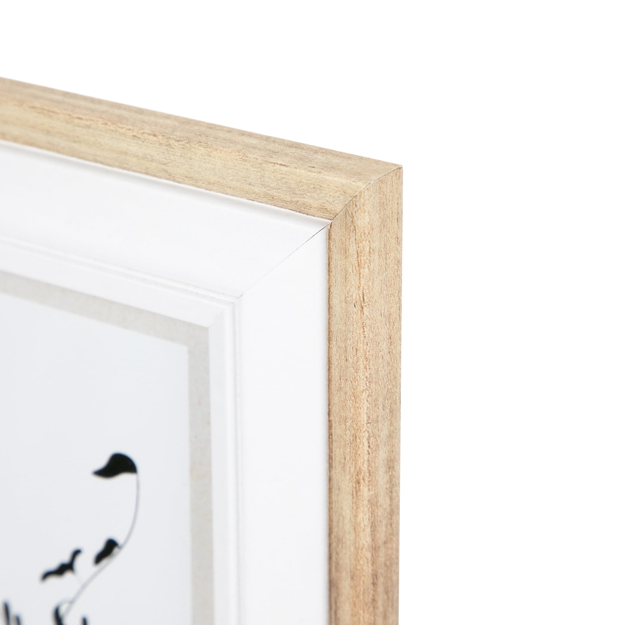 Northlight Wooden Picture Frames - for 5" x 7" Photos - Natural and White - Set of 4
