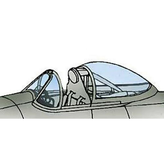 F8F Bearcat Vacuform Canopy x2 for Testors, Hawk kit (1/48 model kit accessory)