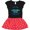 Black & Red with Polka Dots, variant on Inktastic Save Our Environment Earth Butterfly Girls Toddler Dress