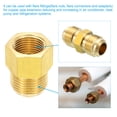 thumbnail image 6 of Uxcell 2Pcs 1/2" Flare Female x 5/8" Flare Male Brass Flare Pipe Fitting with Flare Nut, 6 of 7