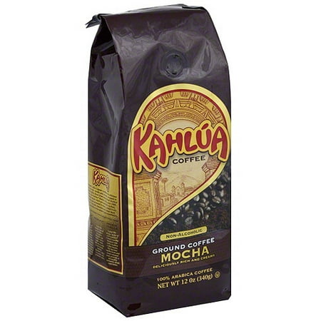 Kahlua Mocha Ground Coffee, 12 oz (Pack of 6)