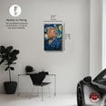 thumbnail image 5 of Starry Night Van Gogh Cat Canvas Quirky Cat Art Prints By Notoriart, Black Frame, 20" x 30", 5 of 7