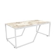 thumbnail image 4 of Wendy Metal Leg Coffee Table - Ephesus White, 4 of 5