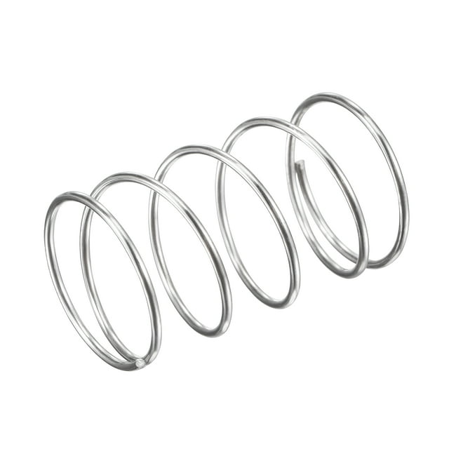 Unique Bargains 18mmx1mmx30mm 304 Stainless Steel Compression Spring 5.9N Load Capacity 5 pcs