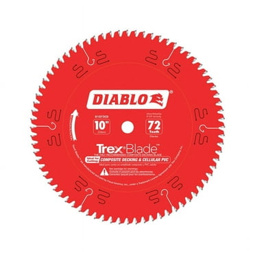 Diablo D1072CD Circular Saw Blade, 10 in Dia, 5/8 in Arbor, 72-Teeth, Carbide Cutting Edge