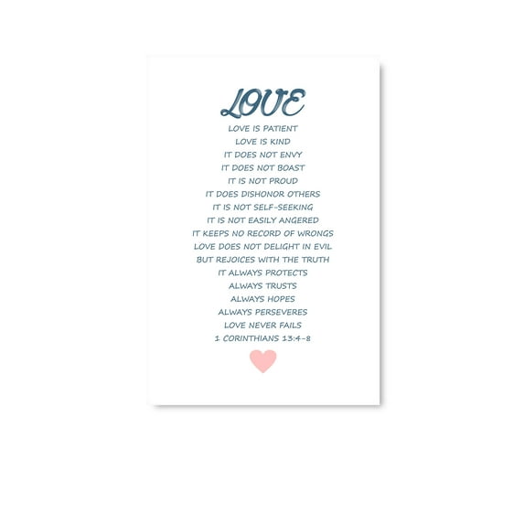 Awkward Styles Wall Art Love Poster Decor Holy Bible Love Quotes Bible Verse Vinyl Wall Art Wall Decal Love Christian Scripture Wall Art Love Quote Art Bible Verse Wall Decals Christian Home Decor
