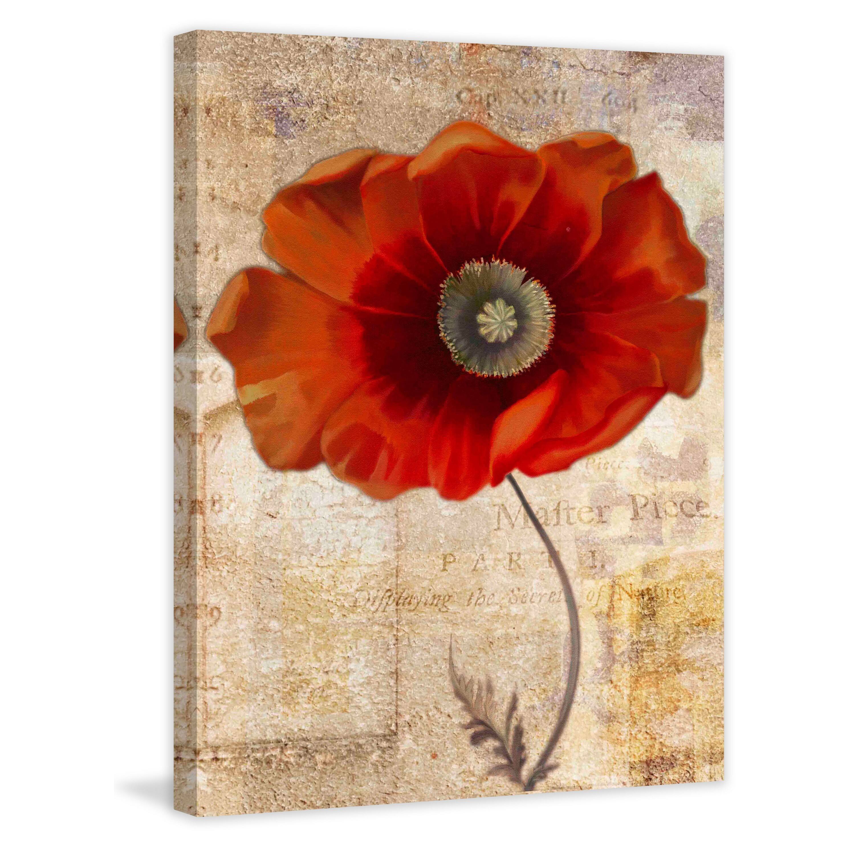 "Red Masterpiece II" Painting Print on Wrapped Canvas