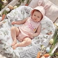 thumbnail image 5 of BOPRIO Baby Blankets for Unisex Boys Girls, Super Soft Nursery Minky Blankets with Baby Elephant Design and Dotted Fleece Backing, Printed Bed Throws Newborn, 5 of 7