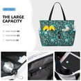 thumbnail image 2 of Wukai Lephants in the Jungle Print Zipper Bag,large Beach Tote Bag,Waterproof Sandproof Bag,Grocery and Picnic Tote Travel Bag, 2 of 5